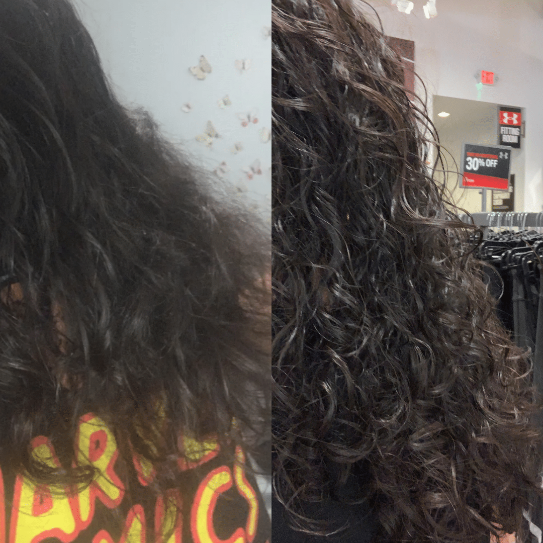90 min curly hair transformation